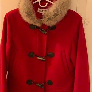 Michael Kors toggle fur coat